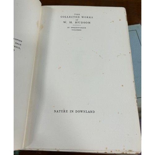 435 - WH HUDSON: THE COLLECTED WORKS OF WH HUDSON IN 24 VOLUMES,

Published by J.M. Dent and Sons.