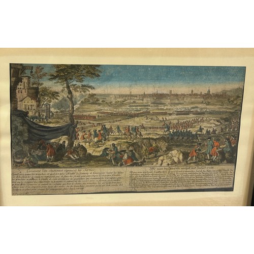 385 - A GROUP OF THREE COLOURED ENGRAVINGS (3), 

Largest 49cm x 38cm 

Each mounted in a frame and glazed... 