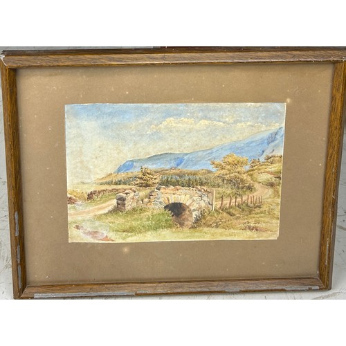 373 - A VICTORIAN WATERCOLOUR PAINTING ON PAPER WITH LABEL TO VERSO 'W.J.E. CATHER', 

25cm x 17cm 

Mount... 