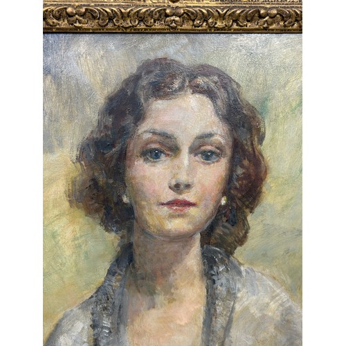 278 - MARY MCEVOY (NEE SPENCER EDWARDS) (BRITISH 1870-1941): AN OIL ON CANVAS PORTRAIT PAINTING OF RAFAELL... 