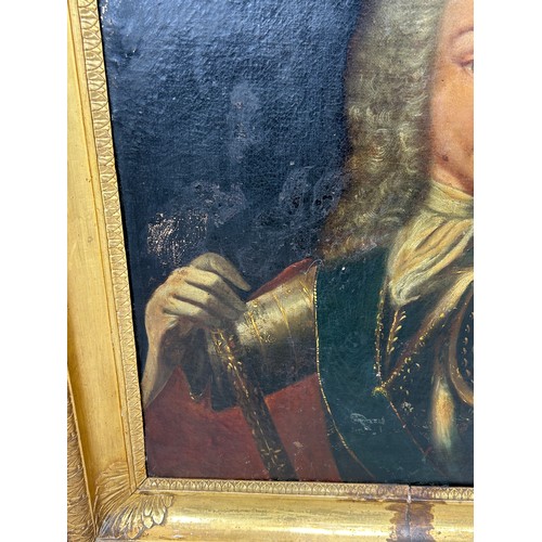 270A - AN 18TH CENTURY ITALIAN OIL ON CANVAS PAINTING DEPICTING CHARLES III OF BOURBON, 

63cm x 61cm 

Mou... 