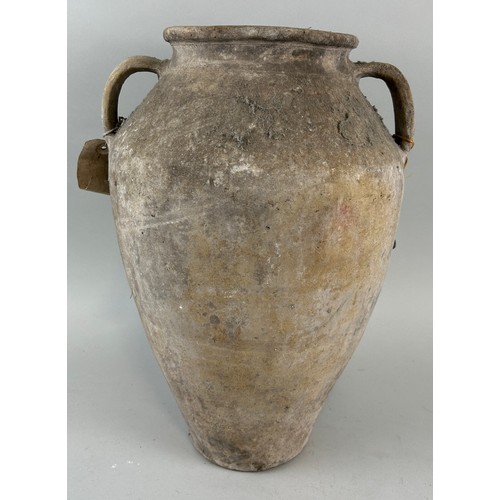 46 - A LARGE ITALIAN TERRACOTTA OLIVE JAR, 

44cm x 32cm