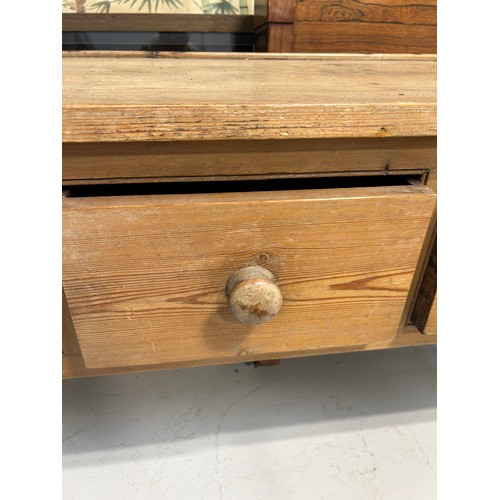 99 - A 19TH CENTURY PINE DRESSER BASE, 

178cm x 84cm x 50cm