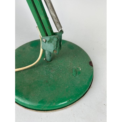 71 - A LARGE GREEN PAINTED ANGLEPOISE LAMP, 

Fully extended 87cm H