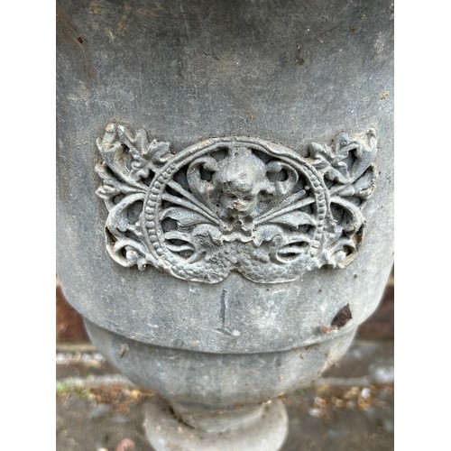 73 - TWO FOUNTAINS, ONE POSSIBLY OLD PARISIAN/FLORENTINE, ALONG WITH A HEAVY LEAD URN (3), 

Largest 75cm... 