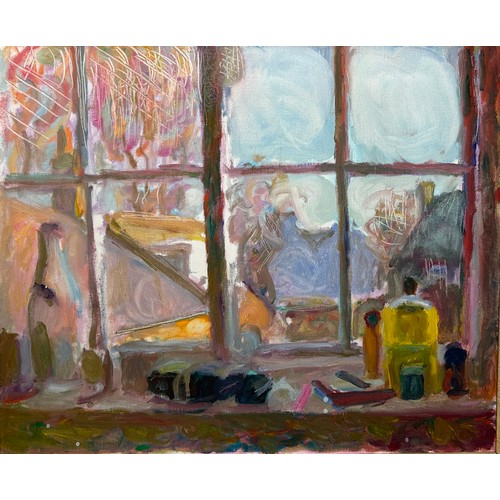 18 - MARTIN OLIVER (SARGY) MANN: AN OIL PAINTING ON CANVAS DEPICTING A WINDOW LEDGE

60cm x 50cm

Mounted... 