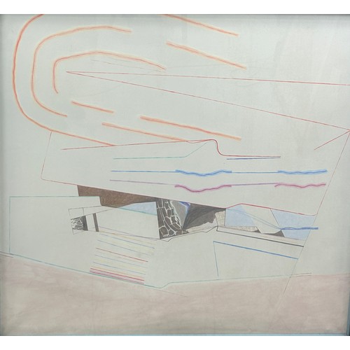 58C - MANNER OF BEN NICHOLSON: AN ABSTRACT PAINTING ON CANVAS, 

90cm x 85cm 

Mounted in a frame and glaz... 