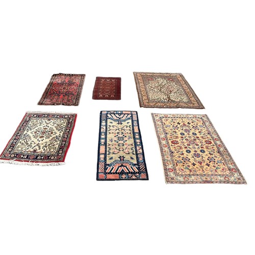 893 - A COLLECTION OF SIX PERSIAN DESIGN CARPETS, 

Largest 145cm x 105cm