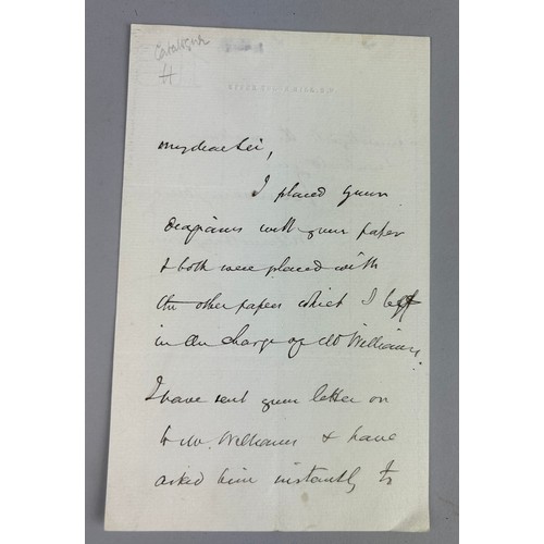 138 - SIR WILLIAM HUGGINS (1824-1910): AN AUTOGRAPHED SIGNED LETTER,

Sir William Huggins OM KCB FRS was a... 