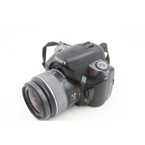 869 - A SONY A330 DSLR DIGITAL CAMERA WORKING WITH SONY 18MM F/3.5-5.6 SAM,