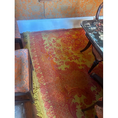 24 - A LARGE CASA PUPO ORANGE RUG, 

350cm x 200cm