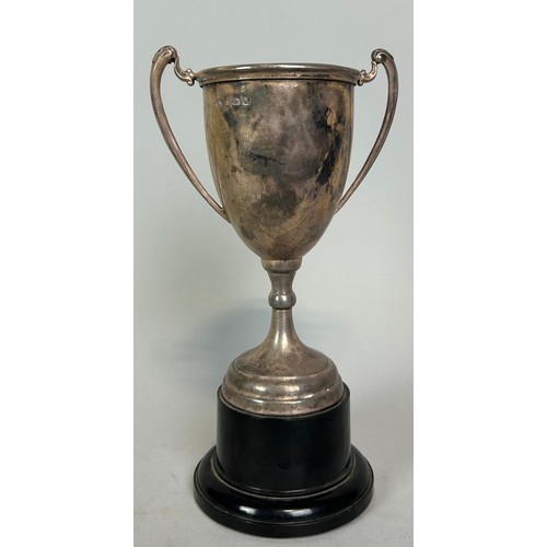 158 - SPORTING INTEREST: A SILVER TROPHY CUP FOR THE UNIVERSITY OF LONDON MEN'S INTER-COLLEGIATE BADMINTON... 