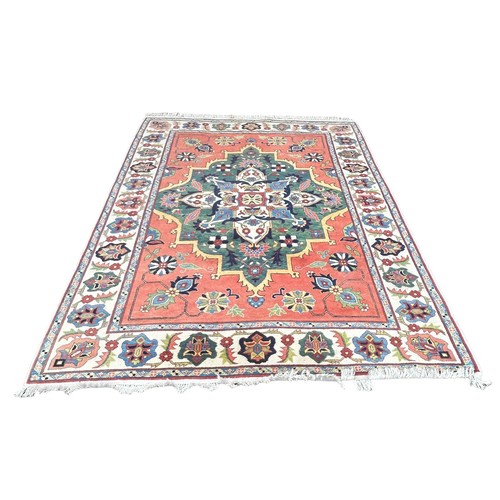 850 - A PERSIAN DESIGN CARPET,

300cm x 220cm