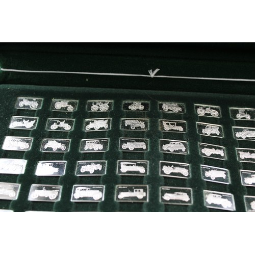 164 - 100 GREATEST CARS: A 925 STERLING SILVER MINIATURE INGOT COLLECTION, 

Boxed with COA.