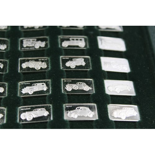 164 - 100 GREATEST CARS: A 925 STERLING SILVER MINIATURE INGOT COLLECTION, 

Boxed with COA.