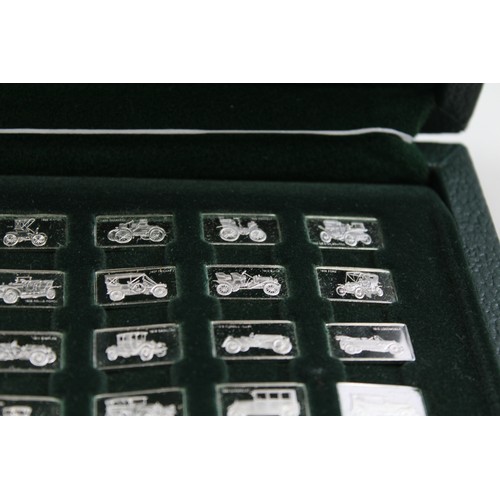 164 - 100 GREATEST CARS: A 925 STERLING SILVER MINIATURE INGOT COLLECTION, 

Boxed with COA.