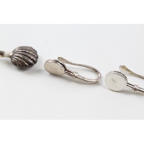 166 - THREE 925 STERLING SILVER NAPKIN CLIPS,

Weight: 24gms