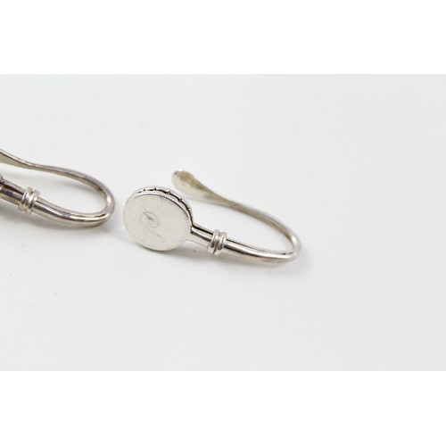 166 - THREE 925 STERLING SILVER NAPKIN CLIPS,

Weight: 24gms