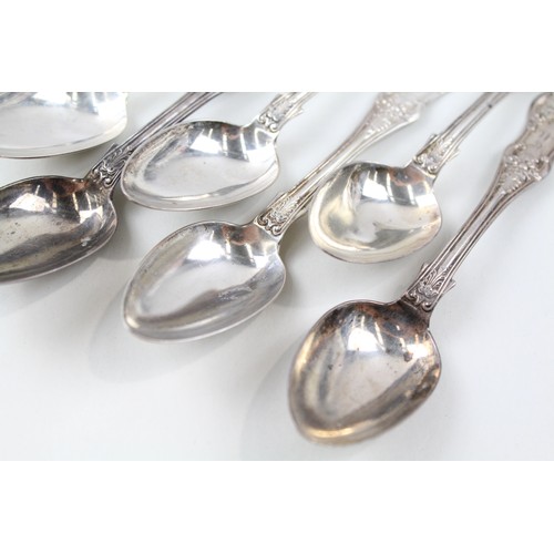 174 - SIX 925 STERLING SILVER VICTORIAN IRISH TEASPOONS,

Weight: 184gms