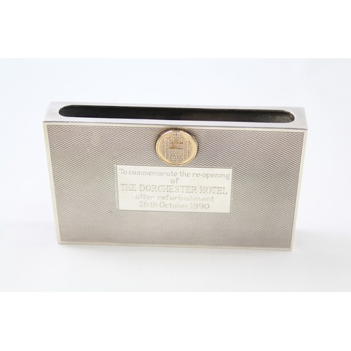 172 - ASPREY & CO: A 925 STERLING SILVER ENGINE TURNED LARGE MATCHBOX COVER,

Weight: 152gms