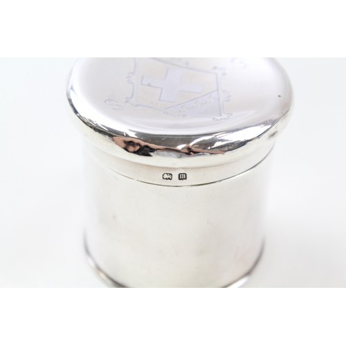 176 - A 925 STERLING SILVER MAPPIN AND WEBB TRINKET BOX OR CADDY,

Weight: 97gms