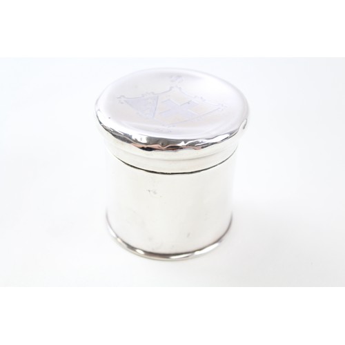 176 - A 925 STERLING SILVER MAPPIN AND WEBB TRINKET BOX OR CADDY,

Weight: 97gms