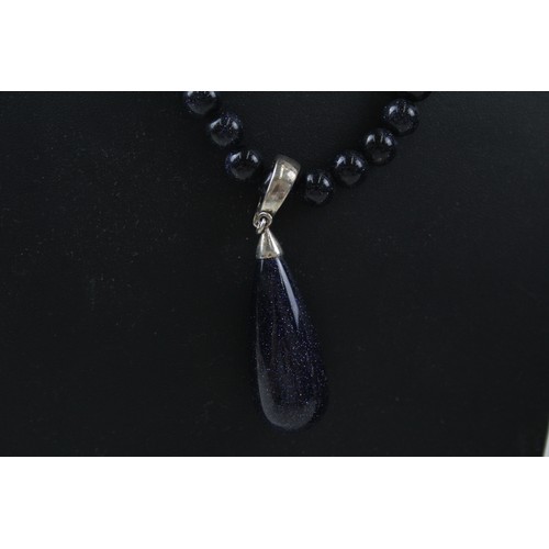 199 - TWO SILVER WHITNEY KELLY GEMSTONE NECKLACES, 

Weight: 117gms