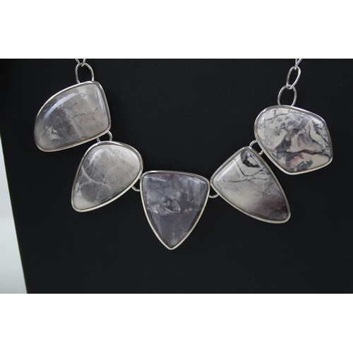 199 - TWO SILVER WHITNEY KELLY GEMSTONE NECKLACES, 

Weight: 117gms