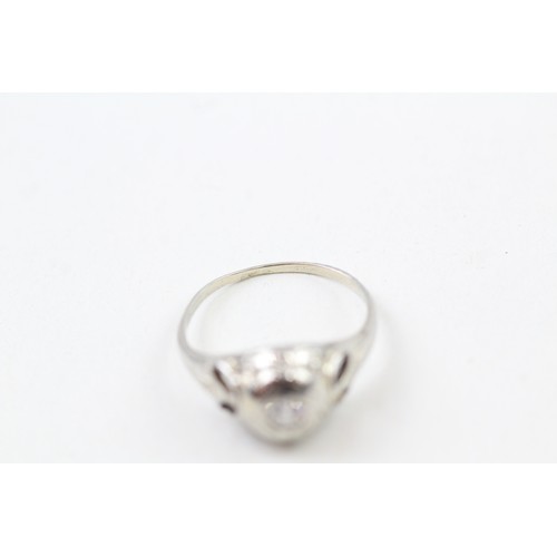 248 - AN 18CT WHITE GOLD DIAMOND SINGLE STONE RING, 

Weight: 2.4gms