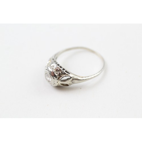 248 - AN 18CT WHITE GOLD DIAMOND SINGLE STONE RING, 

Weight: 2.4gms