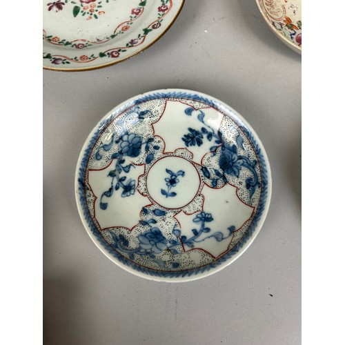 292 - A COLLECTION OF ANTIQUE CHINESE CERAMICS MOSTLY QING DYNASTY TO INCLUDE ONE ARMORIAL, 

Largest 15cm... 