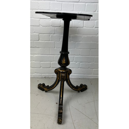 778 - A VICTORIAN PAPIER-MACHE ON TRIPOD SUPPORTS, 

70cm H