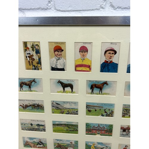 777 - HORSE RACING INTEREST: A COLLECTION OF FIFTY CIGARETTE CARDS DEPICTING JOCKEYS, HORSES, RACECOURSES ... 