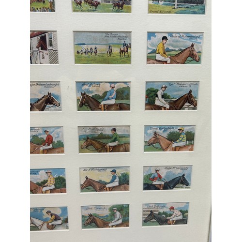 777 - HORSE RACING INTEREST: A COLLECTION OF FIFTY CIGARETTE CARDS DEPICTING JOCKEYS, HORSES, RACECOURSES ... 