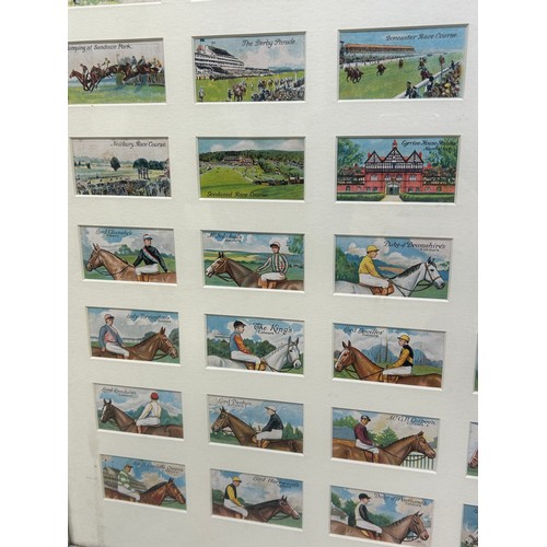 777 - HORSE RACING INTEREST: A COLLECTION OF FIFTY CIGARETTE CARDS DEPICTING JOCKEYS, HORSES, RACECOURSES ... 