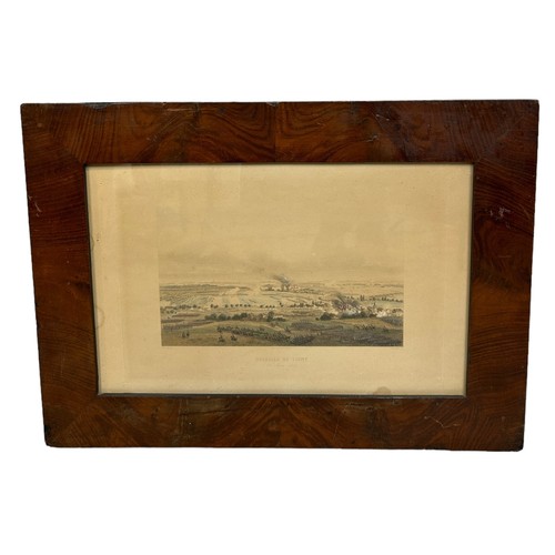 792 - A PRINT BY LEMERCIER PARIS DEPICTING 'BATAILLE DE LIGNY', 

Mounted in a frame and glazed. 

50cm x ... 