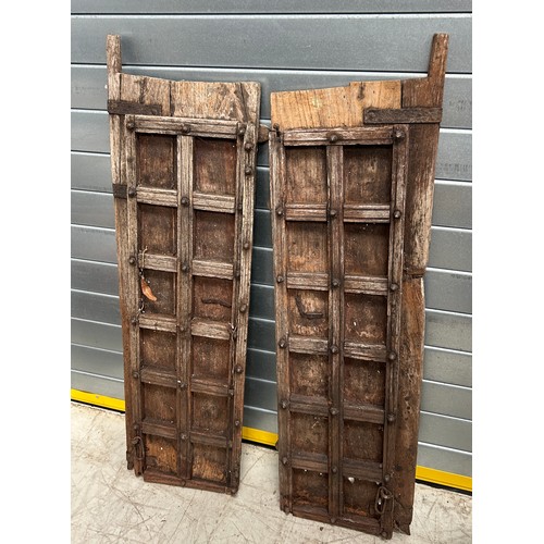 758 - A PAIR OF ANTIQUE INDIAN DOORS