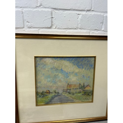 806 - WINIFRED MENDHAM: THREE WATERCOLOURS DEPICTING NORFOLK, THORNHAM, SHAMMAR AND STIFFKEY MARSH, 

26cm... 