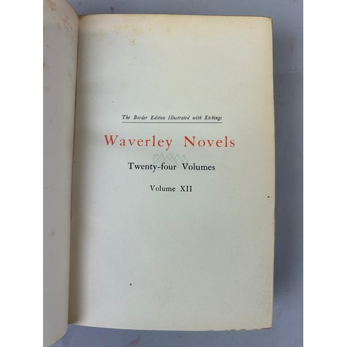 832 - THE WAVERLEY NOVELS IN 24 VOLUMES BY SIR WALTER SCOTT, WITH INTRODUCTORY ESSAY AND NOTES BY ANDREW L... 