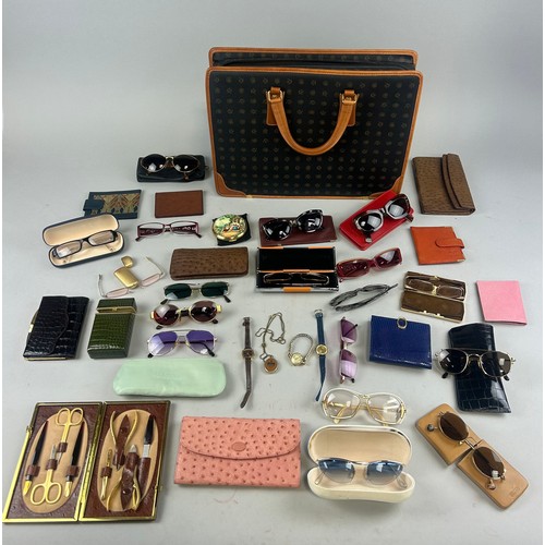 845B - A COLLECTION OF SUNGLASSES AND ACCESSORIES, 

Some designer.