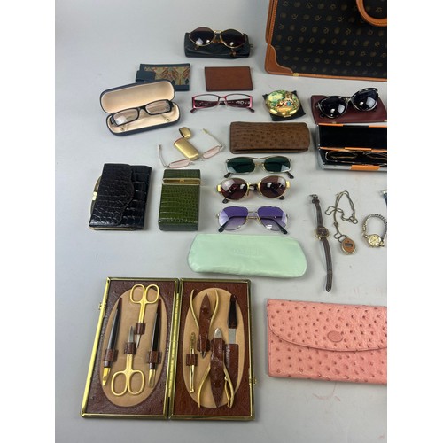 845B - A COLLECTION OF SUNGLASSES AND ACCESSORIES, 

Some designer.