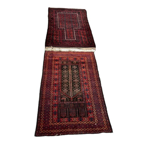 846 - TWO PERSIAN DESIGN CARPETS, 

Largest 152cm x 92cm