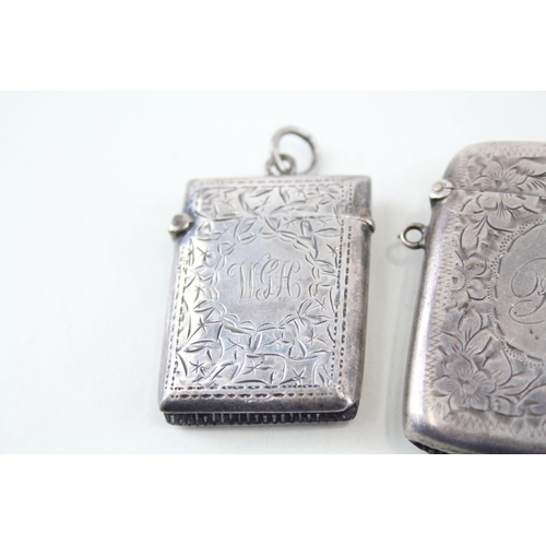 26 - 4X .925 STERLING SILVER VESTA CASES INC EDWARDIAN