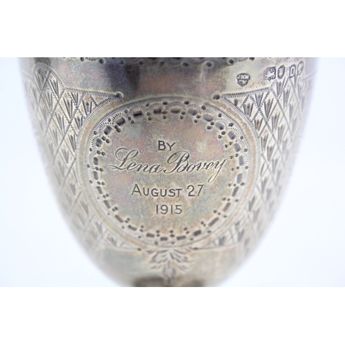 30 - VICTORIAN .925 STERLING SILVER CHALICE / DRINKING CUP