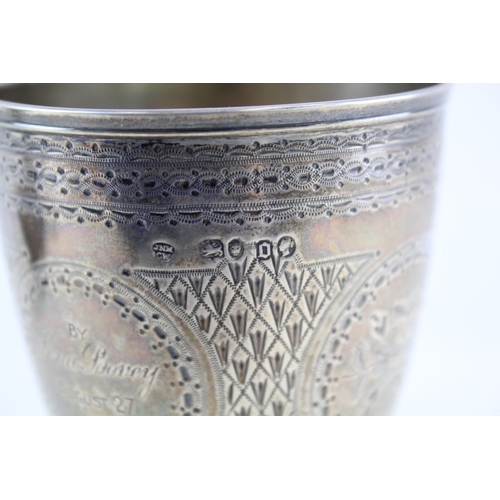 30 - VICTORIAN .925 STERLING SILVER CHALICE / DRINKING CUP