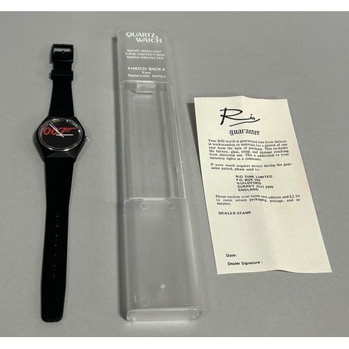 350A - AN UNUSUAL ORIGINAL BOXED JAMES BOND WRISTWATCH