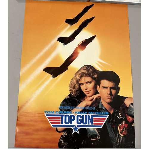 351 - TOP GUN JAPANESE 1986 RELEASE FILM POSTER ALONG WITH THREE OTHER TOP GUN FILM POSTERS (2) 72.5cm x 5... 