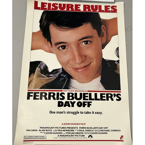 352 - FERRIS BUELLER'S DAY OFF: 1986 AND 1987 FILM POSTERS (2) 61cm x 36cm 61cm x 43cm