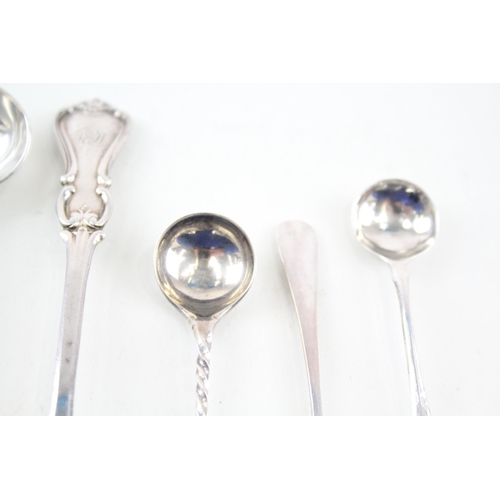 36 - 10X .925 STERLING SILVER CONDIMENT SPOONS INC GEORGIAN, VICTORIAN ETC