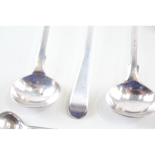 36 - 10X .925 STERLING SILVER CONDIMENT SPOONS INC GEORGIAN, VICTORIAN ETC